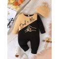 Gift Hat Set Baby Unisex Boy Girl Newborn Onesies Romper 0-18 Months Toddler Cute Letter Clothing Infant Long Sleeve Jumpsuit.