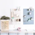 Kitchen, living room, dormitory, artifact, white wall-hanging, non-perforated, thickened, wall-hanging, shelf, wall-combinable, perforated board. 