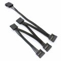 4Pin Hard Drive Power Cable 1 Male To 3/4/5/6 Female Splitter Adapter SATA Power Hard Disk Extension for DIY PC Sever.