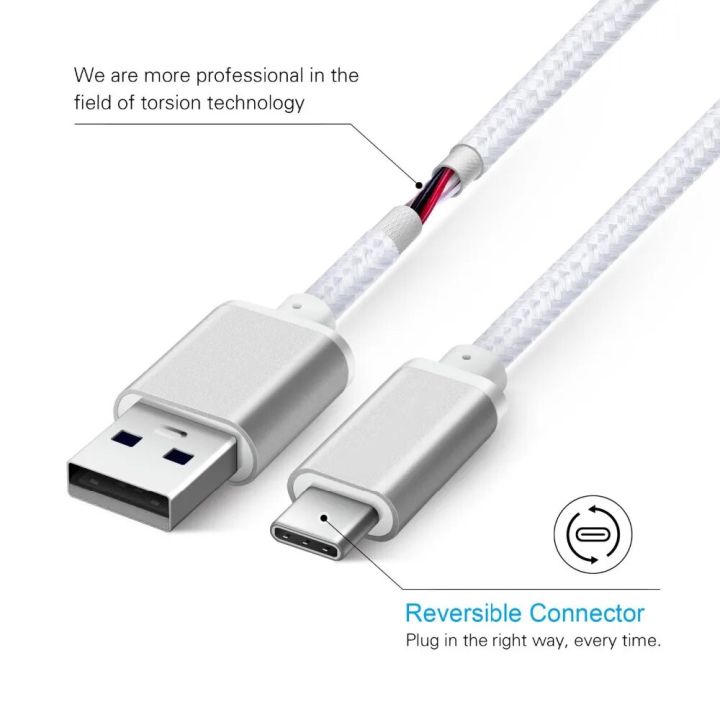 【YIYANGMAOYI111】1M Aluminum USB Type C Sync Charger Cable for Swift 2, Swift 2 Plus Type C USB 3.1 Charging Cable
