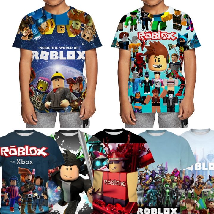 *3-13%20Years%20Old%20*110-160*%20Roblox%20Boys%20T-shirt%20Kids%20Game%203D%20T-shirt%20Clothes%20Cartoon%20Unisex%20Boys%20Girls%20Short%20Sleeve%20Round%20Neck%20Summer%20Shirt%20-%20Image%203