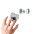 Temperament, diamond-encrusted bracket, flat telescopic air cushion, DIY Internet celebrity mobile phone buckle, desktop mirror, ring buckle, light luxury, niche. 