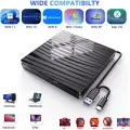 External CD/DVD Drive for Laptop, USB 3.0 & Type-C Portable CD DVD +/-RW Burner Optical Drive Reader Writer DVD Player Durable Easy Install. 