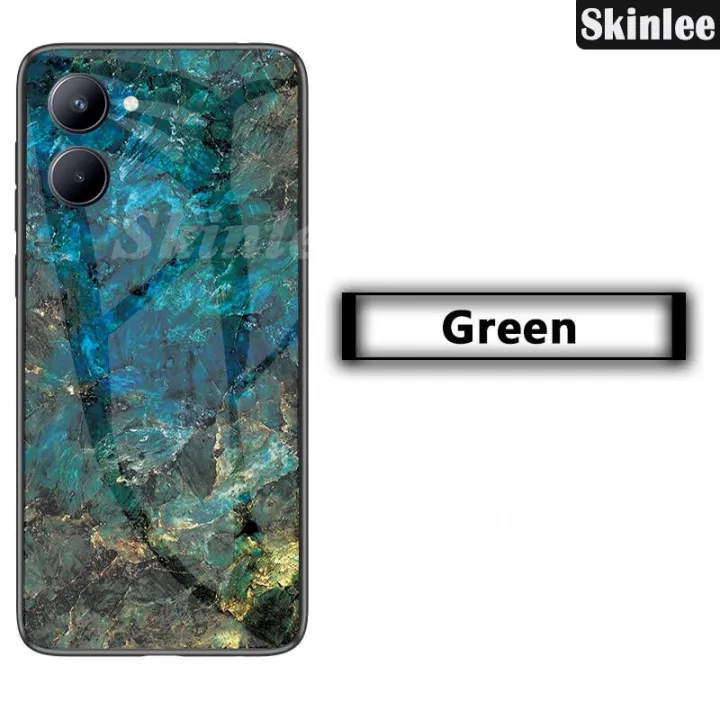 Phone%20case%20For%20VIVO%20Y18%20Back%20cover%20Fashion%20Marble%20Hard%20Tempered%20Glass%20Protector%20Soft%20Silicone%20Cover%20For%20Vivo%20Y18%20Cover%20cases%20-%20Image%206