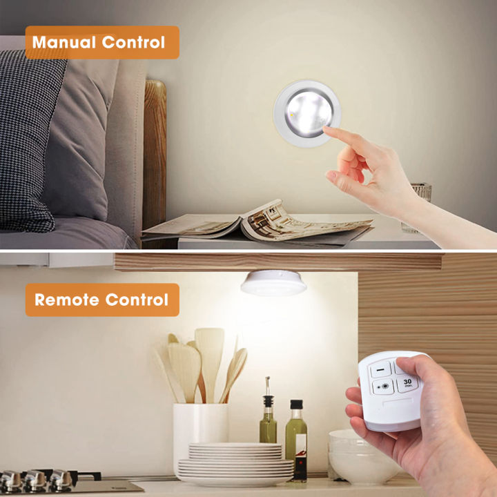1/2Pcs%20Wireless%20Remote%20Control%20LED%20Under%20Cabinet%20Kitchen%20Light%205%20Beads%20Touch%20Switch%20Night%20Lights%20For%20Wardrobe%20Bedroom%20Closet%20Stairs%20-%20Image%204