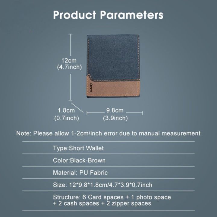 Avro%20Men's%20Soft%20PU%20Leather%20Business%20Wallet%20Multi-Card%20Slot%20With%20ID%20Holder%20Solid%20Color%20Travel%20Money%20Bag%20For%20Men%20-%20Image%208