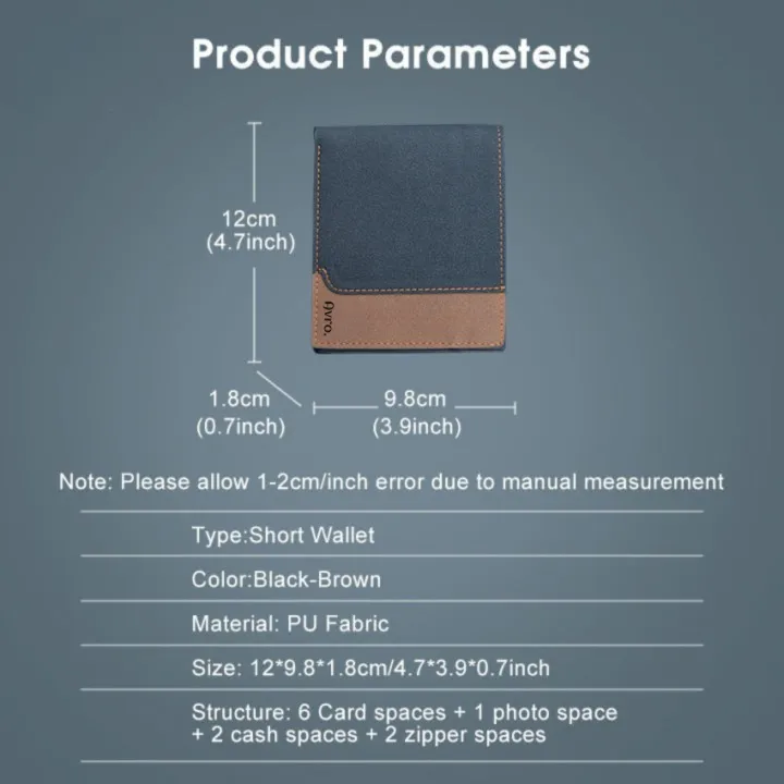 Avro%20Men's%20Soft%20PU%20Leather%20Business%20Wallet%20Multi-Card%20Slot%20With%20ID%20Holder%20Solid%20Color%20Travel%20Money%20Bag%20For%20Men%20-%20Image%208