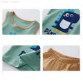 Baby Kids Pajamas Cotton Boys Girls Sleepwear Set Cute Cartoon Banana Rabbit Print Tops + Shorts Pijamas Teenagers Nightwear Set.