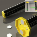 Ceiling and Floor Tile Height Ruler,Double-Sided Scale.