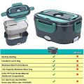 Electric Lunch Box,2 in 1 Portable Food Warmer Heater Lunch Box for Car,Work,Home & Office- Capacity 1.5L US Plug. 