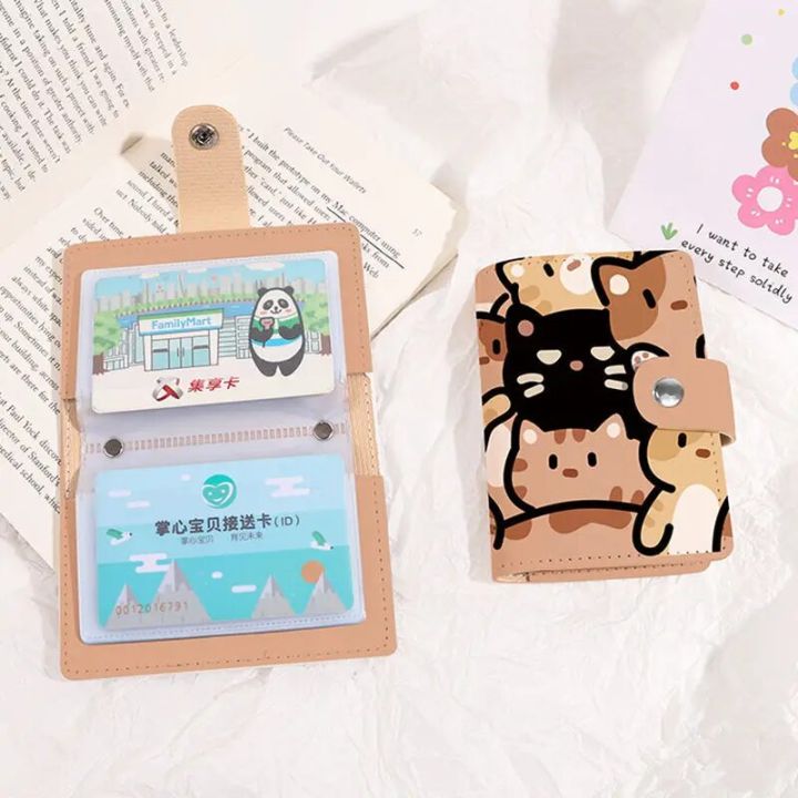 Cute%20Cat%20Print%20Card%20Holder%20Kitten%20Large%20Capacity%20Mini%20Wallet%20Multi-Card%20Holder%20Small%20Card%20Case%20Campus%20Card%20Work%20ID%20Storage%20Bag%20-%20Image%202