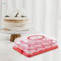 Cake Carrier with Cover Pie Cupcakes Carrier for Kitchen Fruits Camping Sqaure. 