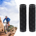 Bike Handlebar Grips, Soft  Rubber (120mm), Bicycle Grip for Bicycle (Black). 