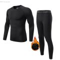 Winter Men's Clothing Thermal Underwear Second Skin Compression Tights Solid Color Fitness Base layer ultralight Track suit kids. 