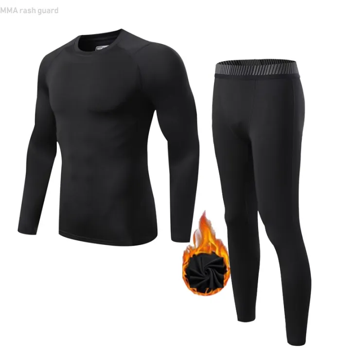 Winter%20Men's%20Clothing%20Thermal%20Underwear%20Second%20Skin%20Compression%20Tights%20Solid%20Color%20Fitness%20Base%20layer%20ultralight%20Track%20suit%20kids%20-%20Image%206