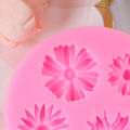 3D Sunflower Flower Petals Embossed Silicone Mold Relief Fondant Cake Decor Tool BDM.