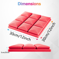 12 PCS Acoustic Foam Panels Soundproof Foam Wall Panels Soundproofing Wall KTV Room Red.