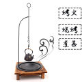 charcoal brazier heating charcoal home boiling tea solid wood grill grill charcoal brazier grill old style grill brazier. 
