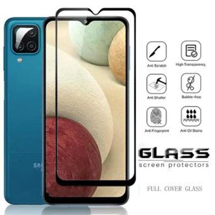 Samsung Galaxy A12 M12 F12 Full Glue Tempered Glass Screen