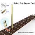 Guitar Frets Setter Guitar String Installer Professional Metal Fret Wire Setter Essential Tool for Repairing Resetting Golden.