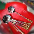 Premium Quality Stainless Steel Spoon Set - Round Soup Spoon Design- Enjoy Your Soups With Style And Comfort. 