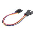 1 Pcs 5Pin to 4Pin Cooling Fan Connector Adapter 17cm Extension Cable Wire for Dell Styles 5 pin Latch Styles PC Laptop. 