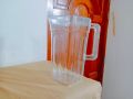 Crystal Plastic Water Jug - 2 Liter Square Shaped With Lid.  Plastic Crystal Clear Water Jug For your Home And Dining Table. C90D. 