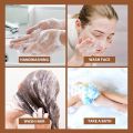 Polygonum Multiflorum Anti-mite Oil Control Hair Soap Deep Cleaning White Hair Turns Black Thicker Dandruff Removal Repair Moisturize Damaged Hair Handmade Soap. 
