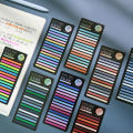 New 300 heet Rainbow Color Index Memo Pad Extra Thin Fluorecent Note ticker Yao tore.
