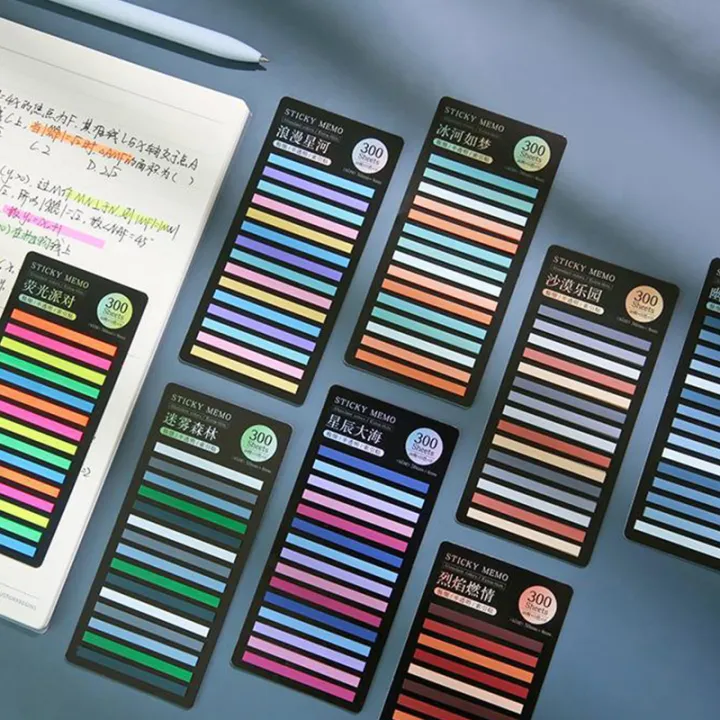 300%20Sheets%20Rainbow%20Color%20Index%20Memo%20Pad%20Extra%20Thin%20Sticky%20Fluorescent%20Transparent%20Note%20Index%20Stickers%20Adhesive%20Label%20School%20Supplies%20Kawaii%20Stationery%20-%20Image%202