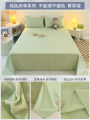 A524 Bed Sheet Single Piece Non-Cotton Summer Student Dormitory Single 1.5m Washed Cotton Thickened Quilt Sheet Kang Sheet. 