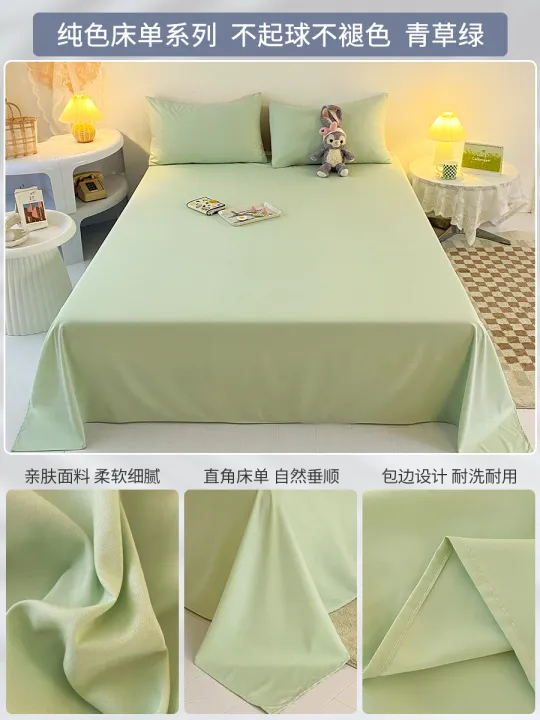 A524%20Bed%20Sheet%20Single%20Piece%20Non-Cotton%20Summer%20Student%20Dormitory%20Single%201.5m%20Washed%20Cotton%20Thickened%20Quilt%20Sheet%20Kang%20Sheet%20-%20Image%206