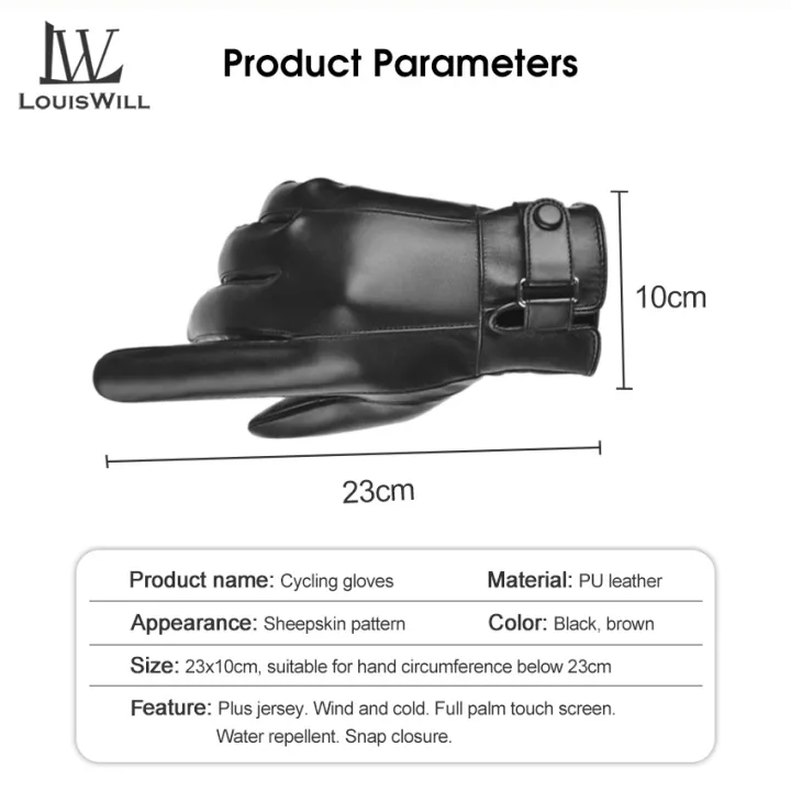 LouisWill%20Men's%20Cycling%20Gloves%20Winter%20Warm%20Fashion%20Waterproof%20Gloves%20Men%20Faux%20Leather%20Driving%20Gloves%20Thin%20Leather%20Gloves%20for%20Touch%20Screen%20for%20Motorcycle%20Cycling%20Riding%20Snow%20Sports%20-%20Image%208