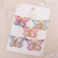 5pcs/set Butterfly Hair Clips Sweet Women Gradient Small Hairpins Mini Baby Girls Cute Colors Barrette Headwear Hair Accessories.