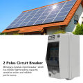 2 Poles Circuit Breaker, 6000A Power Distribution Box 230V 6A 16A for Lighting System. 
