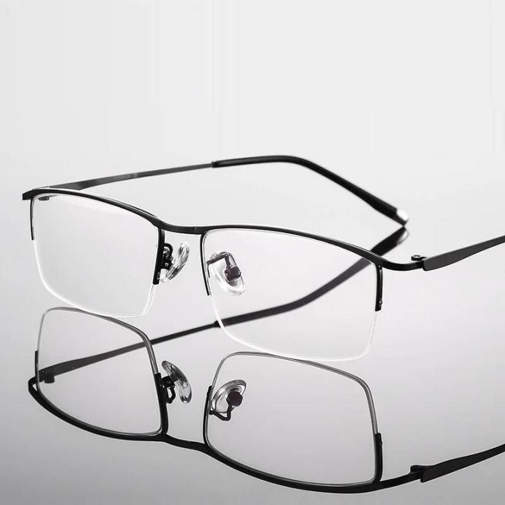 Unisex%20Metal%20Half%20Frame%20Minus%20Glasses%20Vintage%20Retro%20Men's%20Business%20Myopia%20Eyeglasses%20Finished%20Optical%20Near%20Sight%20Eyewear%20Diopter%20-%20Image%203
