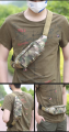 Waterproof Tactical Waist Bag for Man Mobile Fanny Pouch for Men Women Shoulder Belt Phone Bags Oxford Cloth Sport Hunting Hiking Camping Tool Bag. 