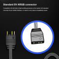 ARGB 5V 3PIN To SATA Interface Extension Cable Mini Adapter Controller RGB Sync Controller Cable for PC Fan Light Strip. 