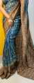 Tangail silk batik print Saree For Women. 
