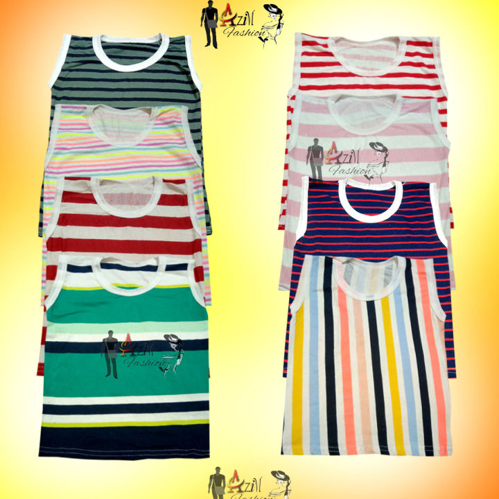 8 Pieces Multi Color Strip Magi T shirt for kids by any color
