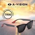 Sunglasses with Polarised Lenses I Stylish Black Glasses in Retro Look I Protection Against Intense Sunlight (UV400) I Reinforced & Lightweight TR90 Frame. 