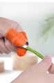 Silicone Thumb +5PCS Finger Protector Gears Cutting Vegetable Harvesting Knife Pinching Plant Blade Scissors Garden Gloves.