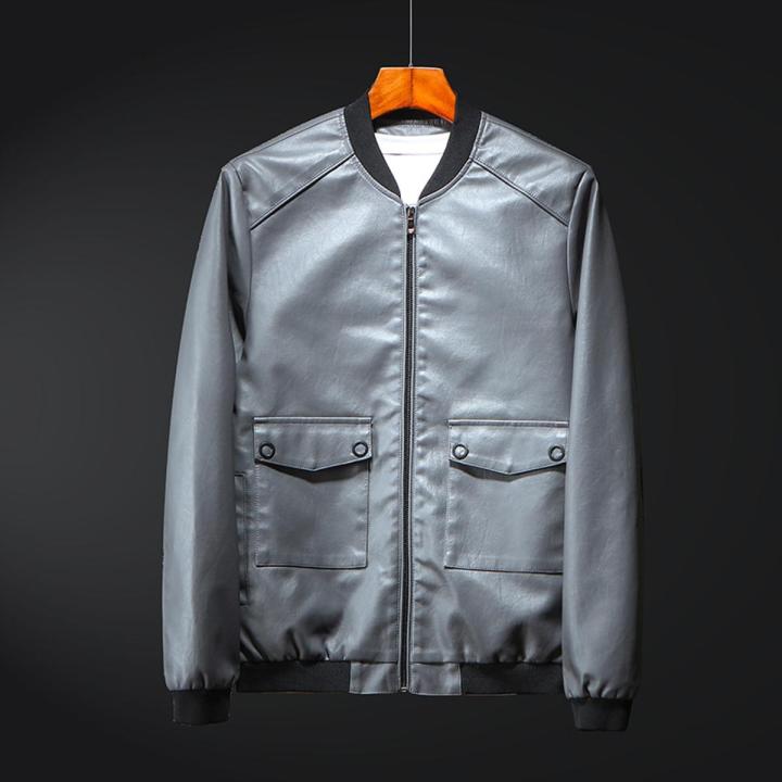 2023HOT 2018 New brand Leather Jacket Men Coats Brand High