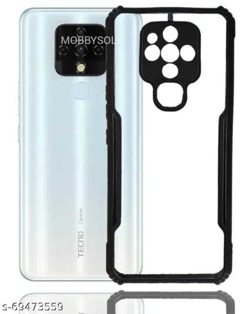 For Tecno Camon 16 Case Transparent Hard Cover Full Protector Phone Casing Cover/cases