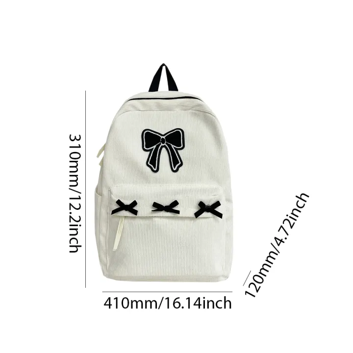 Cute%20Bowknot%20Aesthetic%20Backpack%20Black%20Corduroy%20School%20Bag%20for%20Girls%20Teens%20Student%20Book%20Bag%20Women%20Casual%20Travel%20Daypack%20Rucksack%20-%20Image%206