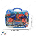 X-Power Rapid Fire Dart Blasting Air Shoot Plastic Soft bu-llet Blaster Toy Double GUN With Suction Target Board For Kids. 