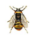 Insect Bumble Bee For Women Kids Girls Jewelry Gold Color Yellow Green Enamel Brooches. 