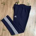 Premium Adidas three stripe trackpant by Shirtology Navy White. 