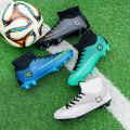 New Big Size 47 Turf Black Men Soccer Shoes Kids Cleats Training Football Boots High Ankle Sport Sneakers. 