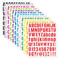 self adhesive number alphabet vinyl stickers, mailbox number labels DIY craft art making, logo decals, notebooks, Alphabet Stickers 12 sheets of alphabet stickers vinyl. 